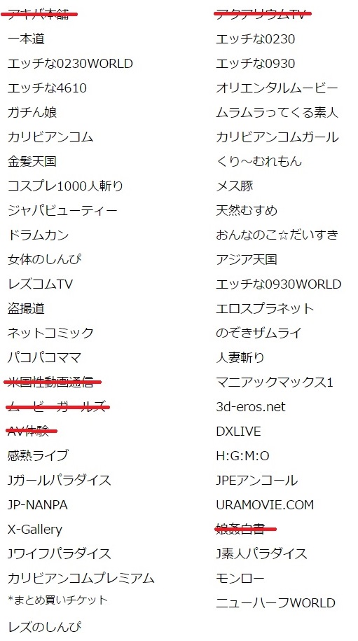 ��s�U�荞�݉\�T�C�g�ꗗ